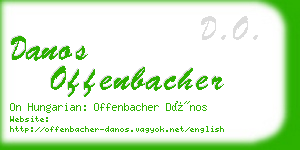 danos offenbacher business card